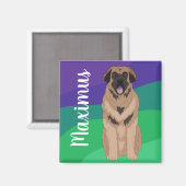 Aimant Leonberger personnalisable (Recto/Verso)