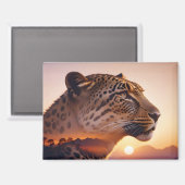 Aimant Leopard Double exposition Nature animale Nature sa (Recto/Verso)