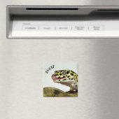 Aimant Leopard personnalisé Gecko Lizard (In Situ (Lave-vaisselle))