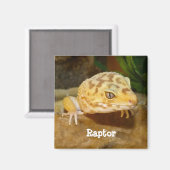 Aimant Leopard personnalisé Gecko Lizard (Recto/Verso)