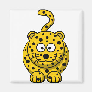 Aimant Leopard Spots Jaune Faune Safari Africain