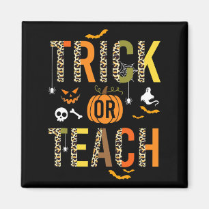 Aimant Leopard Trick Ou Enseigner L'École D'Halloween Aut