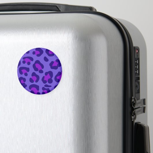 Aimant "Leopard violet électrique" (In Situ (Bagages))