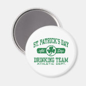 Aimant L'équipe de boisson de la Saint-Patrick (Recto/Verso)