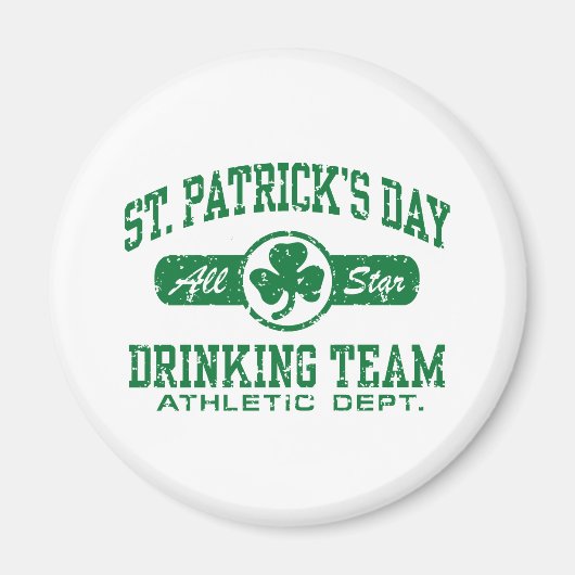 Aimant L'équipe de boisson de la Saint-Patrick (Devant)