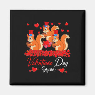 Aimant L'équipe de la Saint-Valentin Trois Écureuils Mign