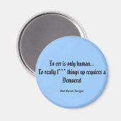 Aimant L'erreur n'est qu'humaine... Pour vraiment faire d (Recto/Verso)