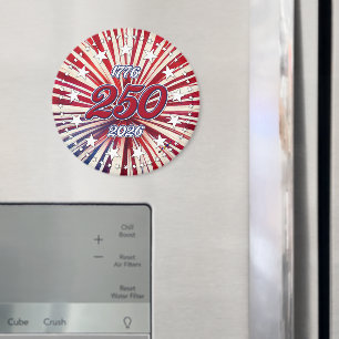 Aimant Les 250 ans d'Amérique 1776-2026 Feux d'artifice R