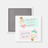 Aimant Les 2 extrêmes du lavage de vaisselle (Recto/Verso)