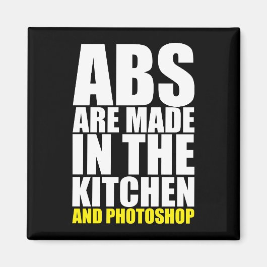 Aimant Les Abs Sont Faits Dans La Cuisine Et Photoshop -  (Devant)