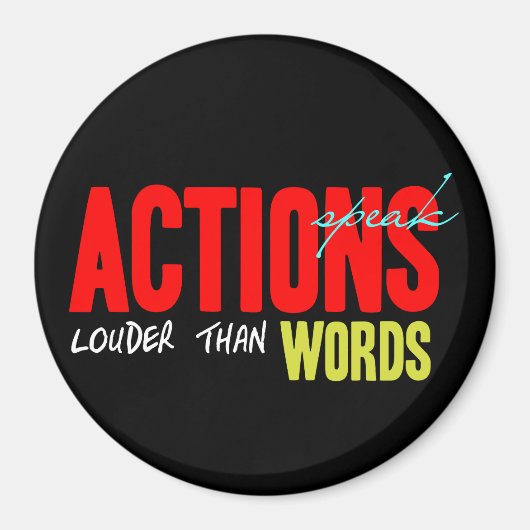 Aimant Les actions parlent plus fort (Devant)