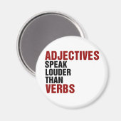 Aimant Les adjectifs parlent plus fort que les verbes (Recto/Verso)