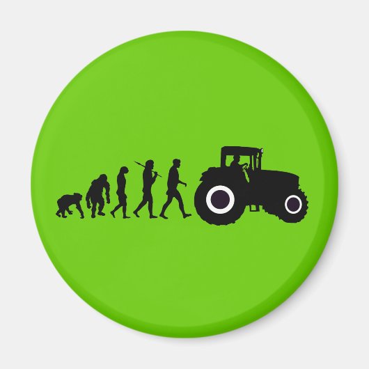 Aimant Les agriculteurs Évolution de l'agriculture Tracte (Devant)