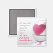 Aimant Les aidants naturels ont tellement de coeur - Magn (Recto/Verso)