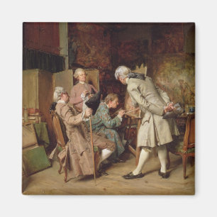 Aimant Les amants d'art, ou le peintre, 1860 (panneau)