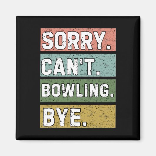 Aimant Les amateurs de bowling (Devant)