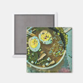 Aimant Les amateurs de gastronomie japonaise (Recto/Verso)