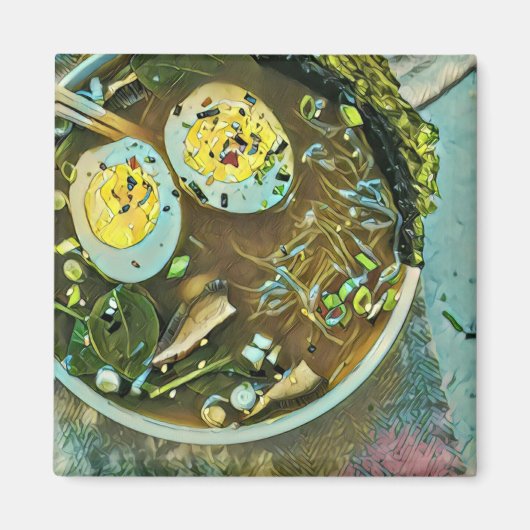 Aimant Les amateurs de gastronomie japonaise (Devant)