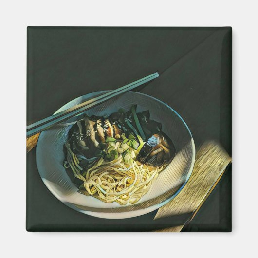 Aimant Les amateurs de gastronomie japonaise (Devant)