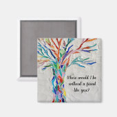 Aimant Les amis de l'arbre de vie (Recto/Verso)
