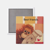 Aimant Les amis, les meilleurs amis. (Recto/Verso)