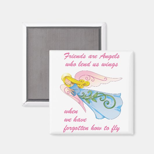 Aimant Les amis sont les anges (Recto/Verso)