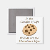 Aimant Les Amis Sont Les Chips De Chocolat ! (Recto/Verso)