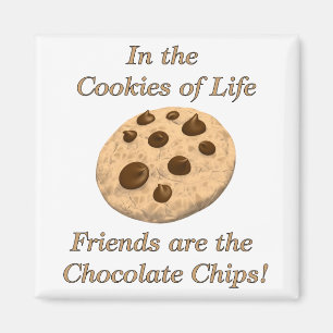 Aimant Les amis sont les puces de chocolat !