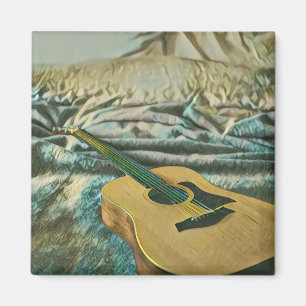 Aimant Les amoureux de guitare cadeaux