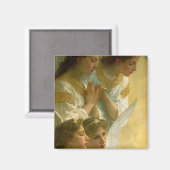Aimant Les Anges de Bouguereau (Recto/Verso)