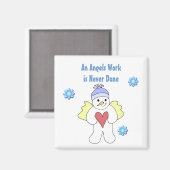 Aimant Les Anges De Neige Sont Toujours Occupés (Recto/Verso)