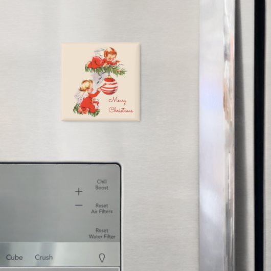 Aimant Les anges décorant le Dessous de verre des sapins  (In situ (réfrigérateur))