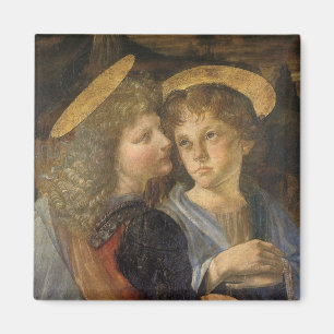 Aimant Les Anges du Baptême du Christ de Léonard de Vinci