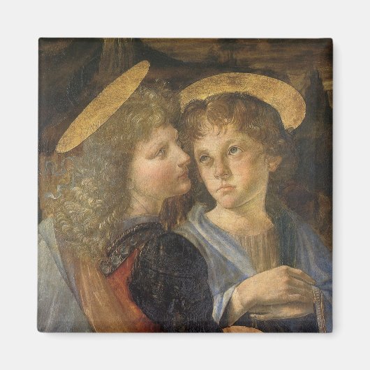 Aimant Les Anges du Baptême du Christ de Léonard de Vinci (Devant)