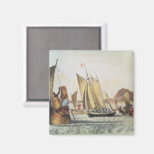 Aimant Les Anglais accueillis en bord de mer du Sud (Recto/Verso)