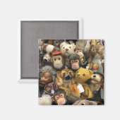 Aimant Les animaux farcis Steiff, je les ai toujours aimé (Recto/Verso)