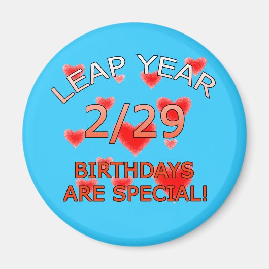 Aimant Les Anniversaires De L'Année Du Bond Sont Spéciaux (Devant)