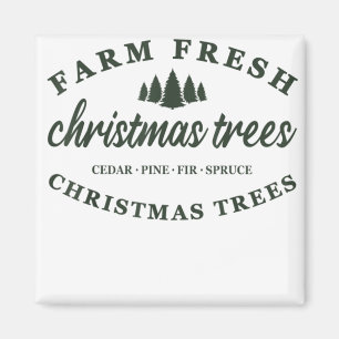 Aimant Les arbres de Noël frais de la ferme