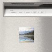 Aimant Les arbres du lac Misty Réflexion Nature paisible  (In Situ (Lave-vaisselle))