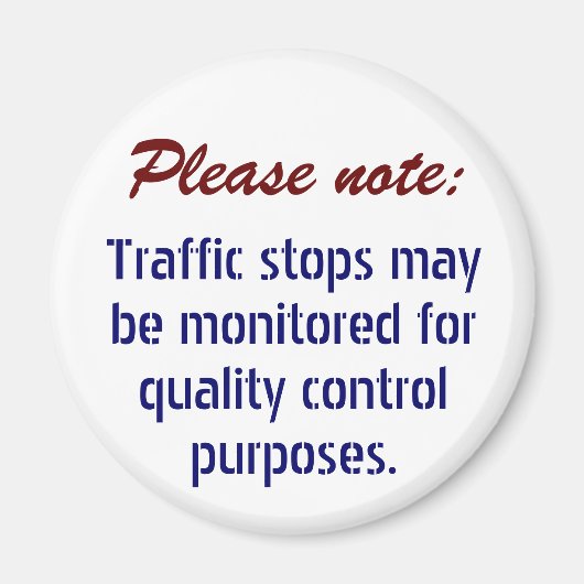 Aimant Les arrêts de trafic peuvent être surveillés. . . (Devant)