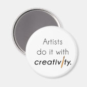 Aimant Les artistes le font avec créativité (Recto/Verso)