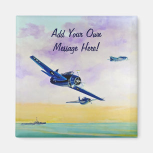 Aimant Les avions vintages - faites gagner la date