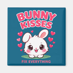 Aimant Les baisers de lapin fixent tout conception de lap