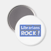Aimant Les bibliothécaires Rock ! (Recto/Verso)