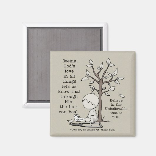 Aimant Les blessures peuvent guérir (Recto/Verso)