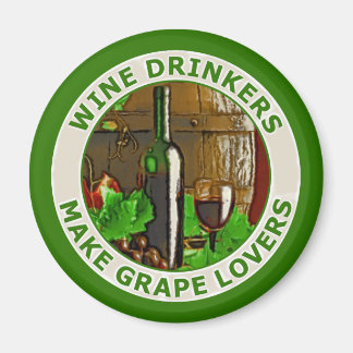 Aimant Les Boissons Vins Font Les Amateurs De Raisins