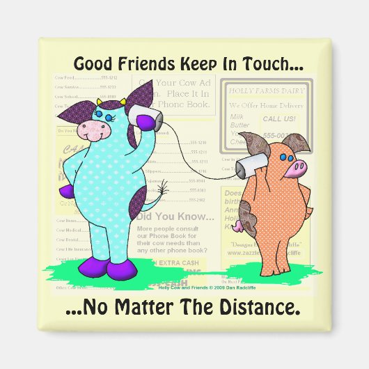 Aimant Les Bons Amis Restent En Contact (Devant)