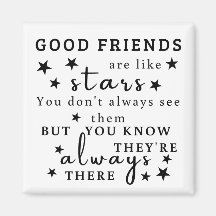 Les bons amis sont comme des étoiles : Art de cita