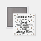 Aimant Les Bons Amis Sont Comme Les Étoiles Citation Insp (Recto/Verso)