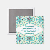 Aimant Les bons amis sont comme les étoiles Citation pers (Recto/Verso)